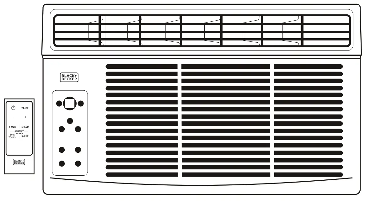 BLACK DECKER BD06WT6 Electronic Window Air Conditioner - Icon