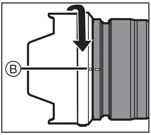 Rotate the lens hood