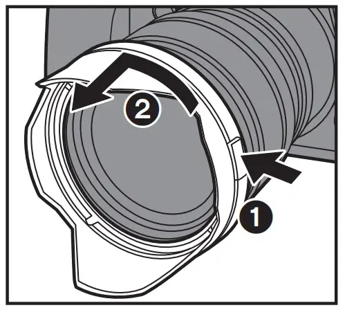 Removing the lens hood