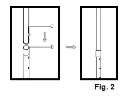 assemble the garment rod