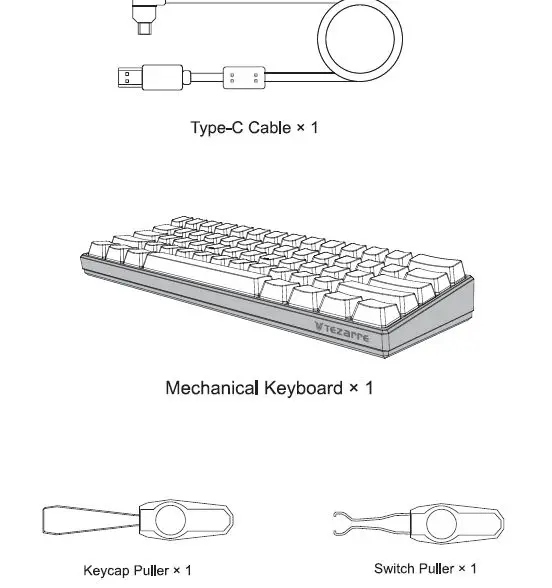 TEZARRE-TK61-Mechanical-Gaming-Keyboard-1