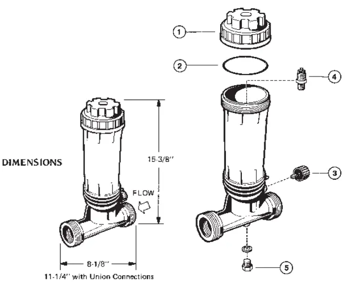 HAYWARD SERIES CL100 110 Automatic Chlorine Feeders - fig 3