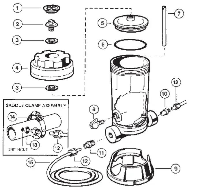 HAYWARD SERIES CL100 110 Automatic Chlorine Feeders - fig 7