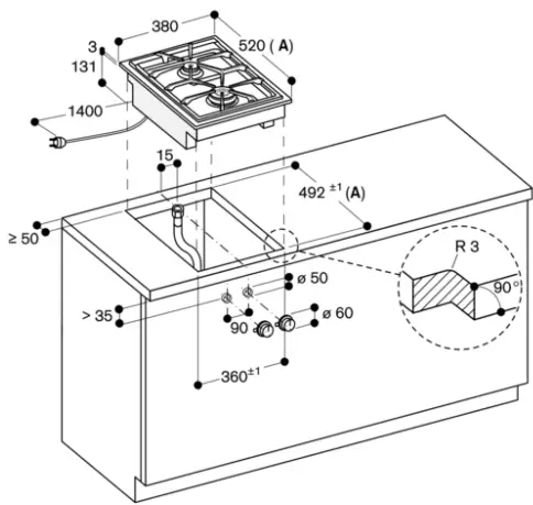 GAGGENAU VG425211 Vario Gas Cooktop-fig6