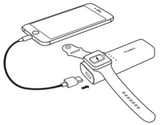 Choetech T315 Portable Power Bank to Apple Watch -