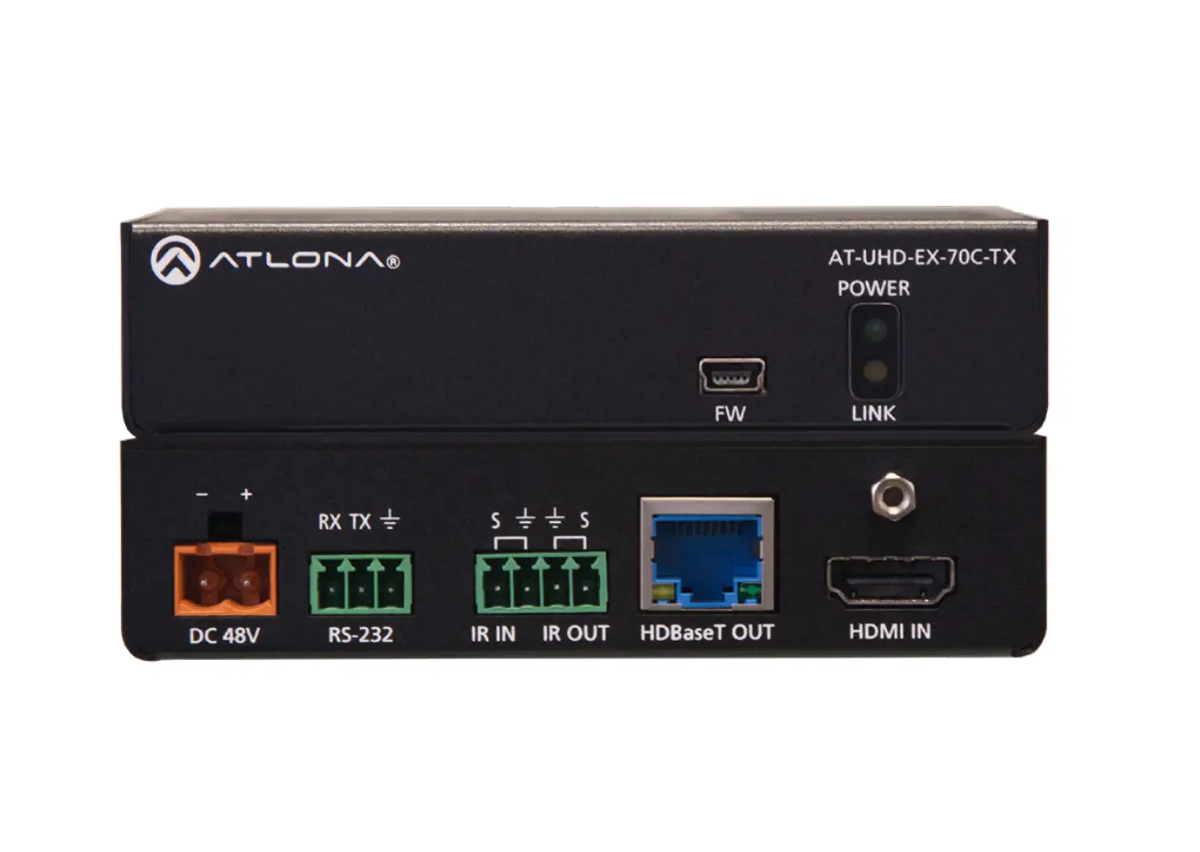 Atlona At-uhd-ex-70c-tx 4k-uhd Hdmi Over Hdbaset Transmitter Installation Guide Atlona At-uhd-ex-70c-tx 4k-uhd Hdmi Over Hdbaset Transmitter Installation Guide