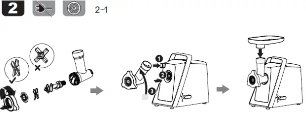 Amica-MM-3011-Meat-Grinder-Instruction-FIG-2