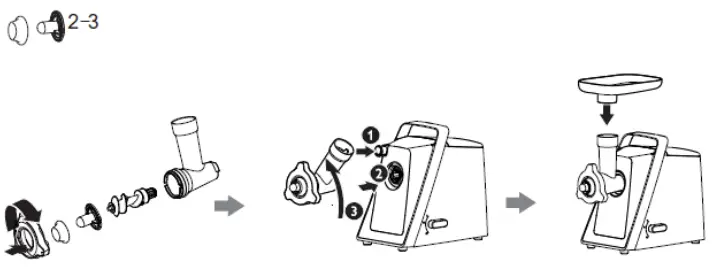 Amica-MM-3011-Meat-Grinder-Instruction-FIG-4