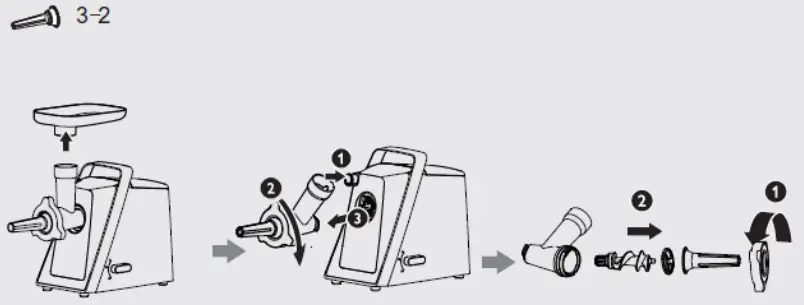 Amica-MM-3011-Meat-Grinder-Instruction-FIG-7