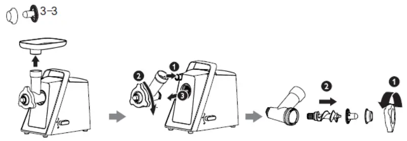 Amica-MM-3011-Meat-Grinder-Instruction-FIG-8