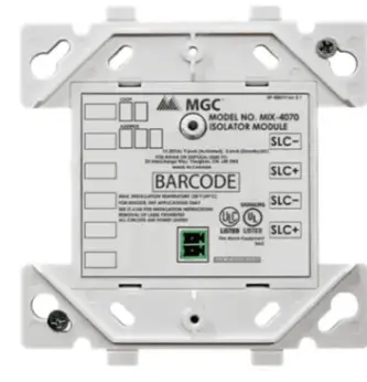 MGC-MIX-4070-Slc-Short-Circuit-Isolator-Instruction-PRODUCT