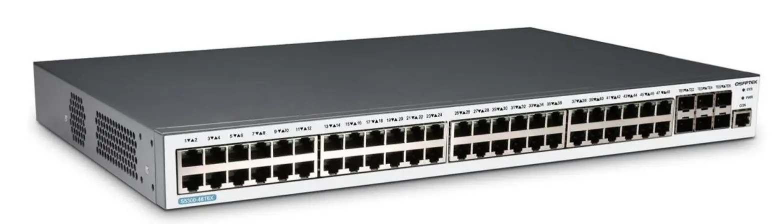 QSFPTEK S5300-48T6X 48 Port Gigabit Ethernet L3 Switch