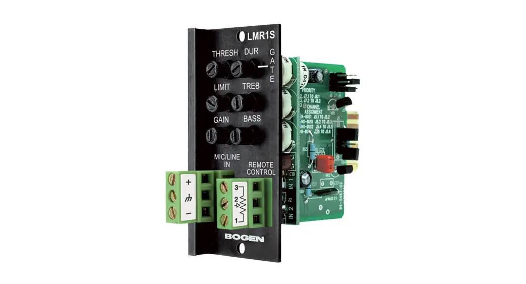 Bogen Lmr1s Mic/line Input Module With Remote Control User Manual