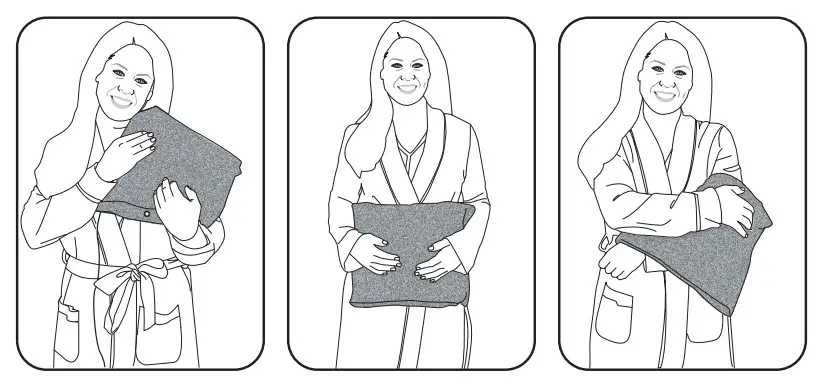 THERA CARE 24-312 Series 12 Inch x15 Inch Digital Heating Pad (4)