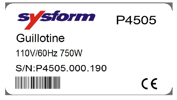Sysform-P4505-Electric-Paper-Guillotine-FIG- (3)