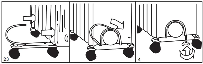 AiM 2500 W 11 Fin Oil Heater - heating element
