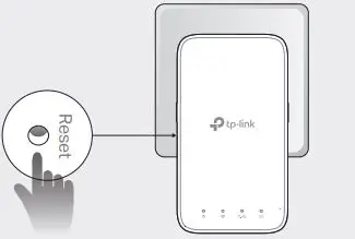 tp-link Range Extender RE230 RE330 User Guide - Reset button