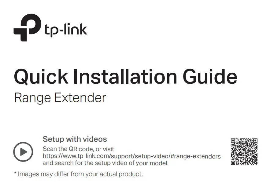 tp-link Range Extender RE230 RE330 User Guide