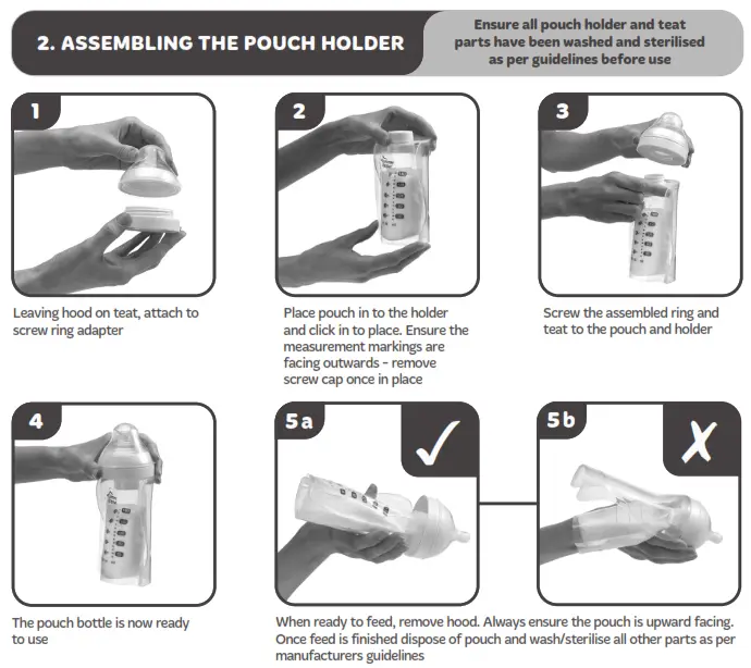 Tommee Tippee Pouch Bottle and Pouch - CONTENT2