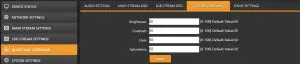 AVMATRIX H.265-H.264 SDI Streaming -- Main Stream Settingsh