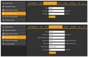 AVMATRIX H.265-H.264 SDI Streaming -- Sub Stream Settings =1