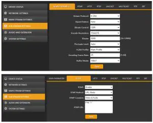 AVMATRIX H.265-H.264 SDI Streaming -- Sub Stream Settings