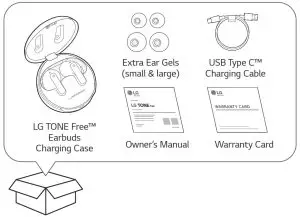 LG TONE-FP5 Tone Free FP5 Active Noise-- Actual product