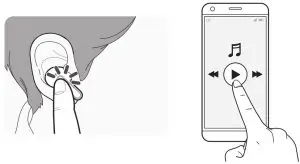 LG TONE-FP5 Tone Free FP5 Active Noise--Playing Music