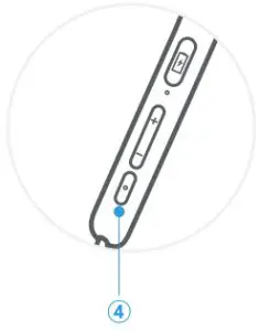 Saramonic SR-BH5 Noise Cancelling Wireless Sport Headphones - Multi-function button