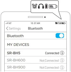 Saramonic SR-BH5 Noise Cancelling Wireless Sport Headphones - Pairing