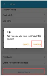 ToSee Smart Life Wi-Fi IP Camera -Delete the camera