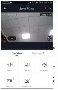 ToSee Smart Life Wi-Fi IP Camera -Live View interface
