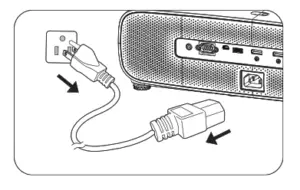 Shutting down the projector