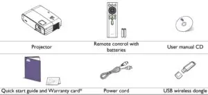 Standard accessories