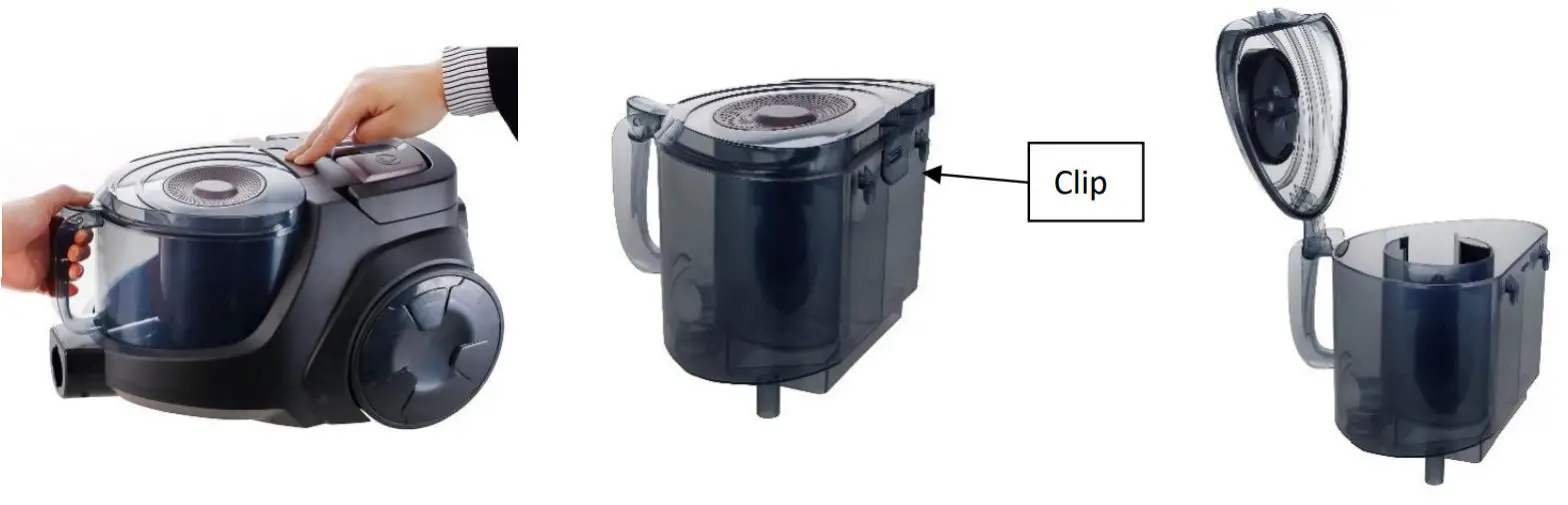 MOEBELIX 89980104 Vacuum Cleaner - CLEAN THE DUST CUP