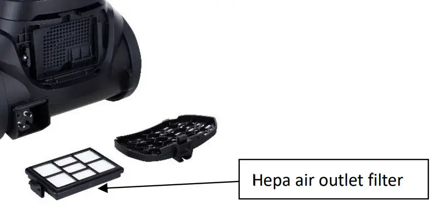 MOEBELIX 89980104 Vacuum Cleaner - HEPA AIR OUTLET FILTER 1