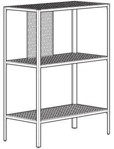 IKEA 404 899 46 Baggebo Shelving Unit