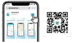 BIGGERFIVE VIGOR 2 Fitness Tracker Watch - download APP 1