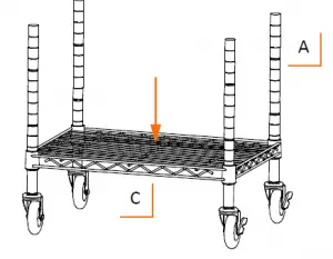 a close up of a handcart