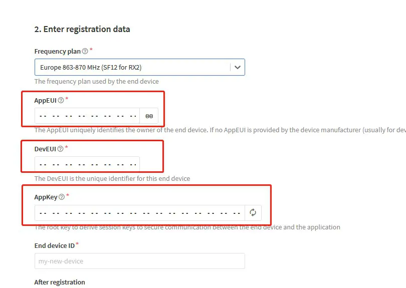 DRAGINO LDS02 LoRaWAN Door Sensor - Add APP EUI in the application 5