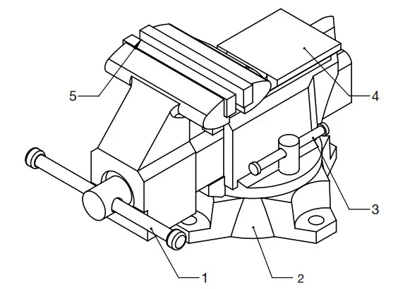 STEELMAN 46462 6 Inch Work Shop Vise- PARTS LISTS