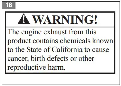Husqvarna 150BT Gas Backpack Leaf Blower in the Gas User Manual - California Proposition 65