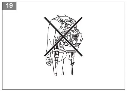 Husqvarna 150BT Gas Backpack Leaf Blower in the Gas User Manual - Harness safety