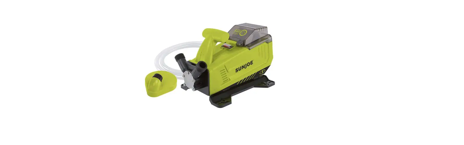 Sunjoe 24v-xfp5-ct-rm Cordless Water Transfer Pump Owner's Manual