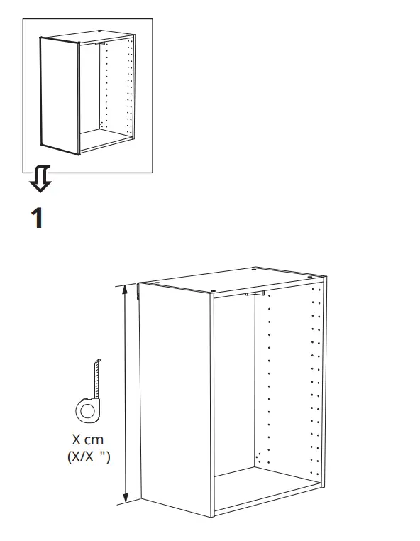 IKEA 802.916.94 Brokhult Side Panel Finish Walnut Pattern Light Grey fig3