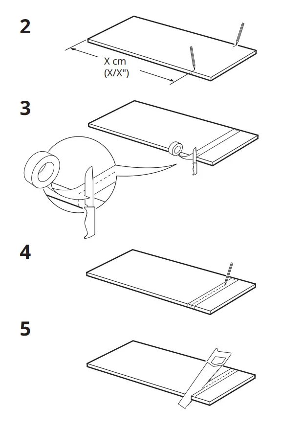 IKEA 802.916.94 Brokhult Side Panel Finish Walnut Pattern Light Grey fig4