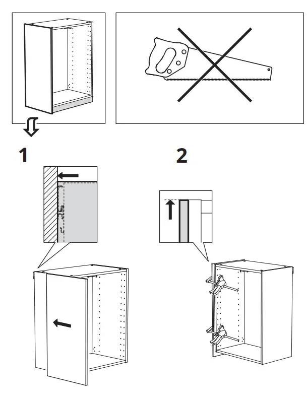 IKEA 802.916.94 Brokhult Side Panel Finish Walnut Pattern Light Grey fig6