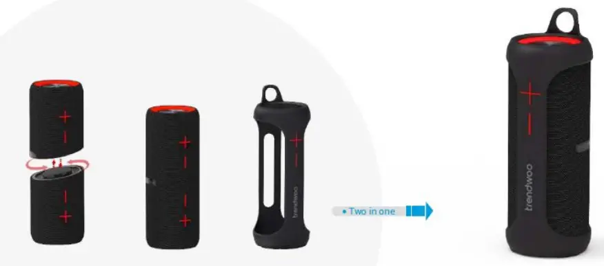 trendwoo IPX7 Portable TWS Speaker with High Quality Sound - fig