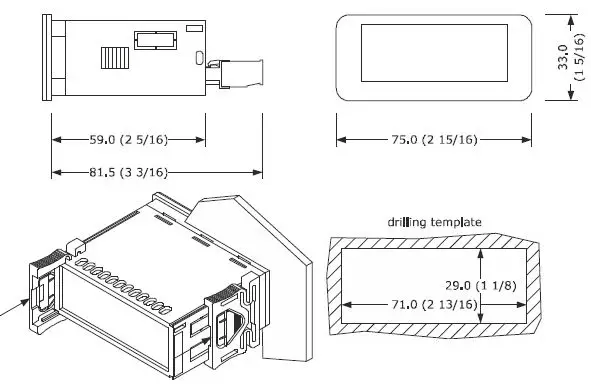 EVCO EV3H94 Controller for DHW Heat Pump Heaters FIG 1