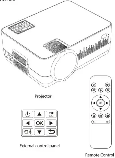 Megawise L21 Mini LCD Video Projector - remot control 3